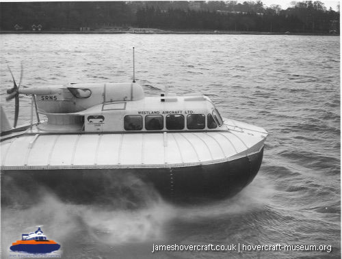 SRN5 with Westland -  (credit: The <a href='http://www.hovercraft-museum.org/' target='_blank'>Hovercraft Museum Trust</a>).